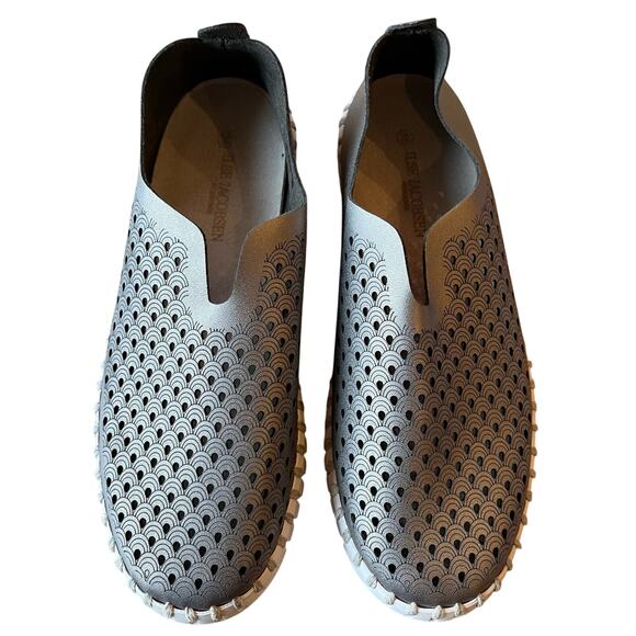Ilse Jacobsen Tulipu 3576 Sneakers Slip On Size 36 6.5 Gunmetal Leather Comfort - Picture 6 of 8